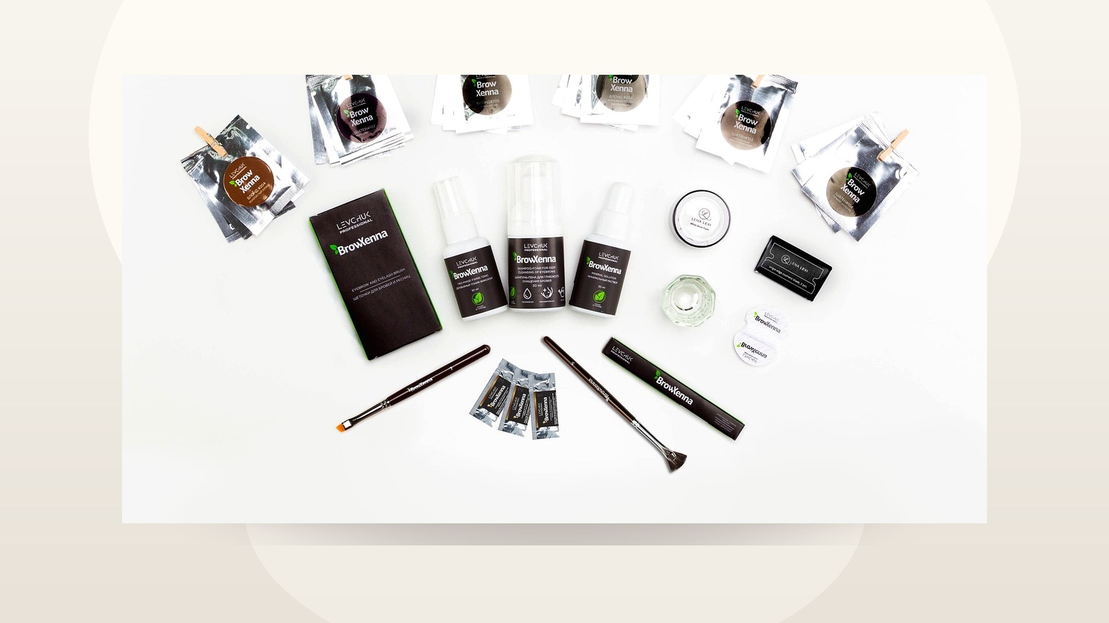 BrowXenna and Lena Levi professional assortment — export catalogue